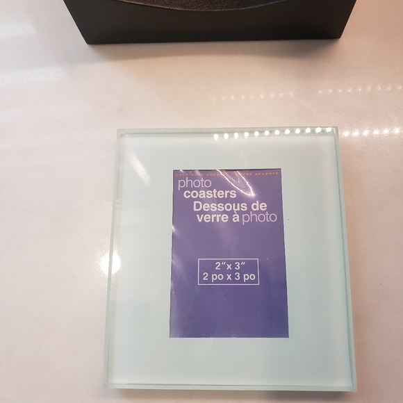 Brand new Cherished Accents Glass Photo Coasters with holder - Picture 5 of 12